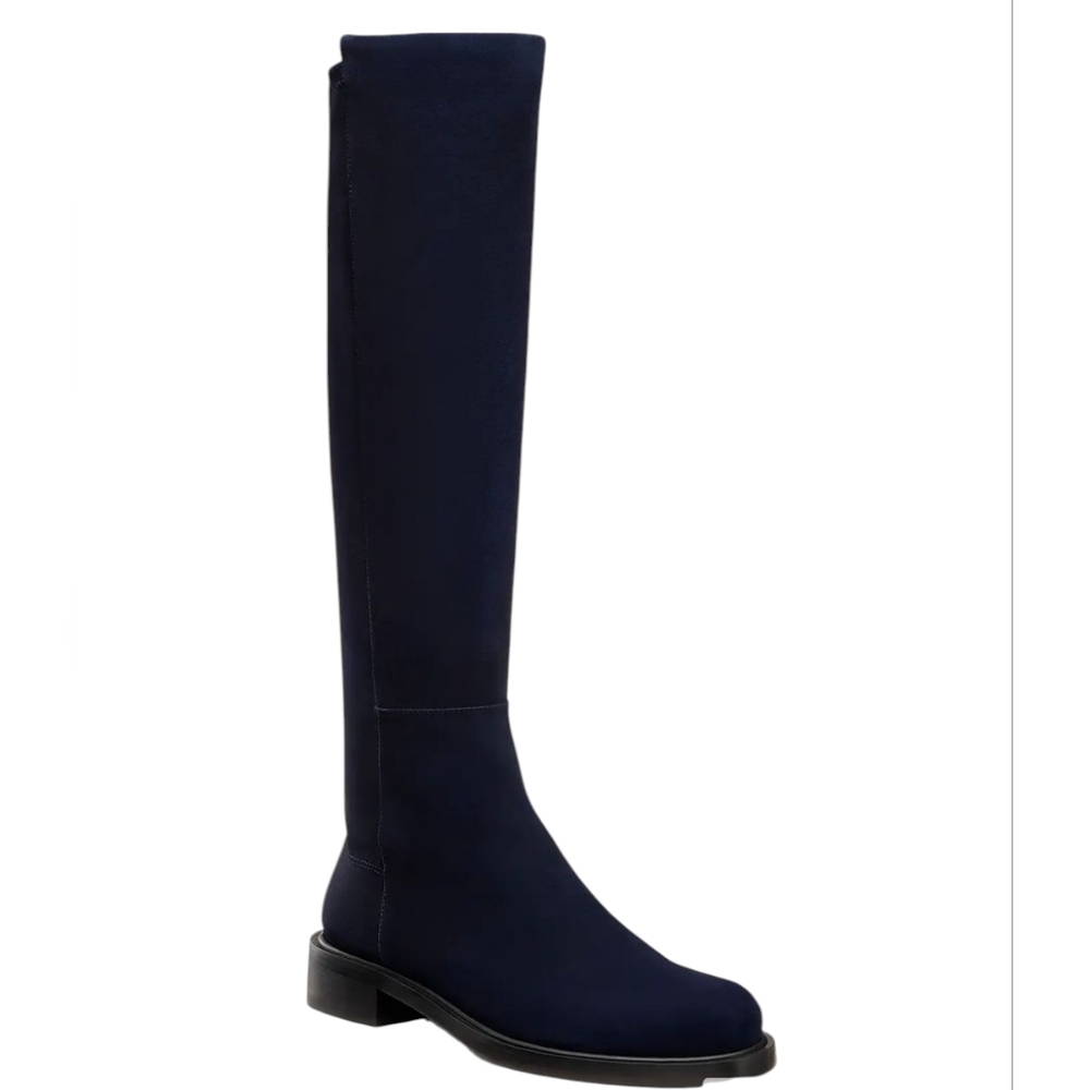 Stuart Weitzman 5050 Giselle 30MM Black Suede Boots...Size..11.5
